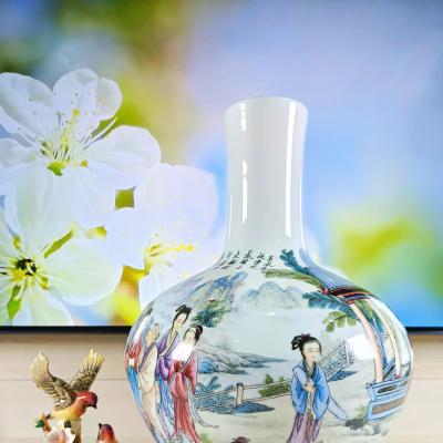 BÌNH SỨ CAO CẤP HỌA TIẾT THẬP NHỊ KIM THOA